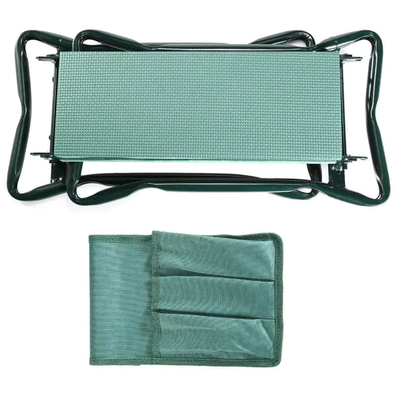 Foldable Garden Kneeler Seat With Kneeling Soft Cushion Pad Tools Pouch Portable Gardener
