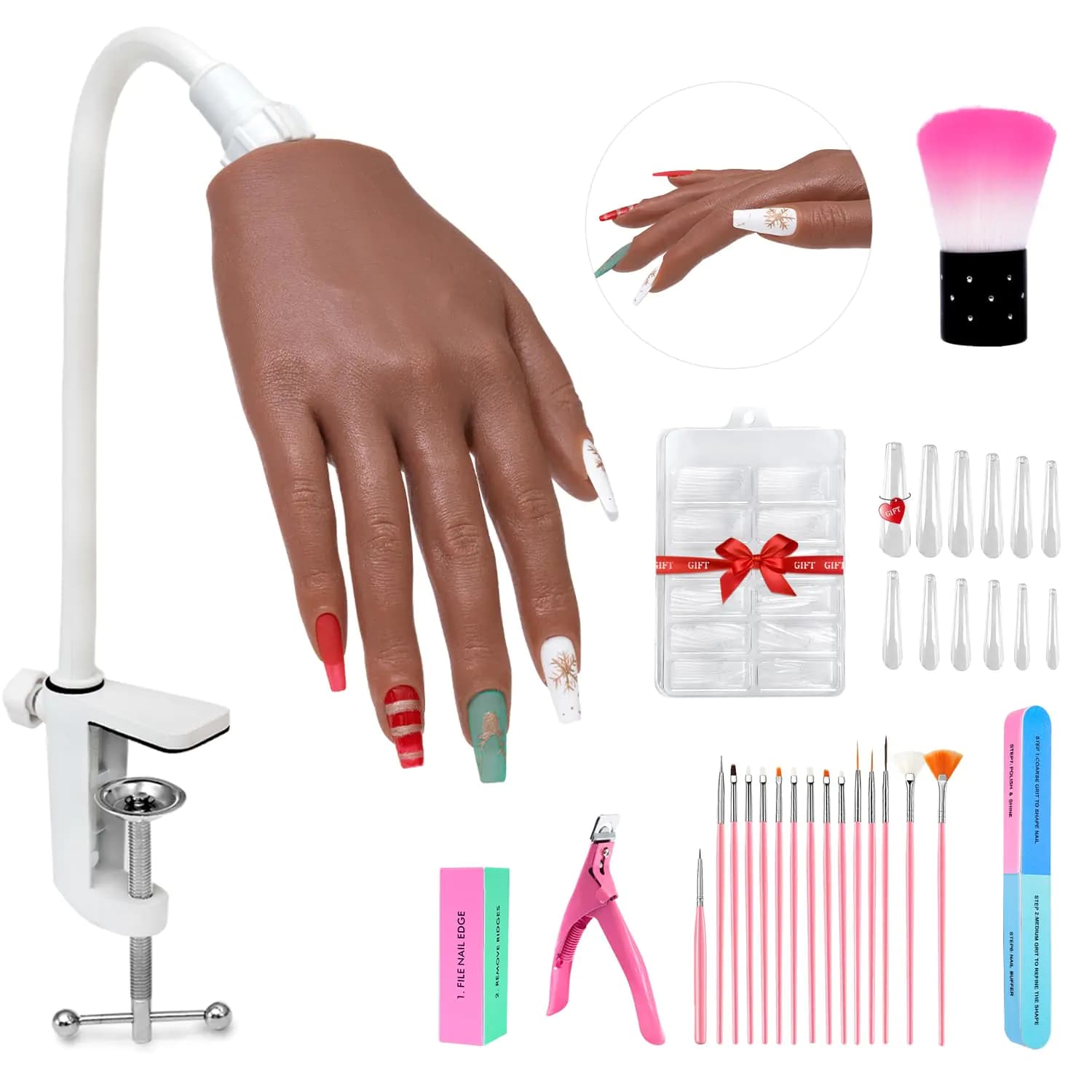 Silicone Practice Hand For Acrylic Nails
