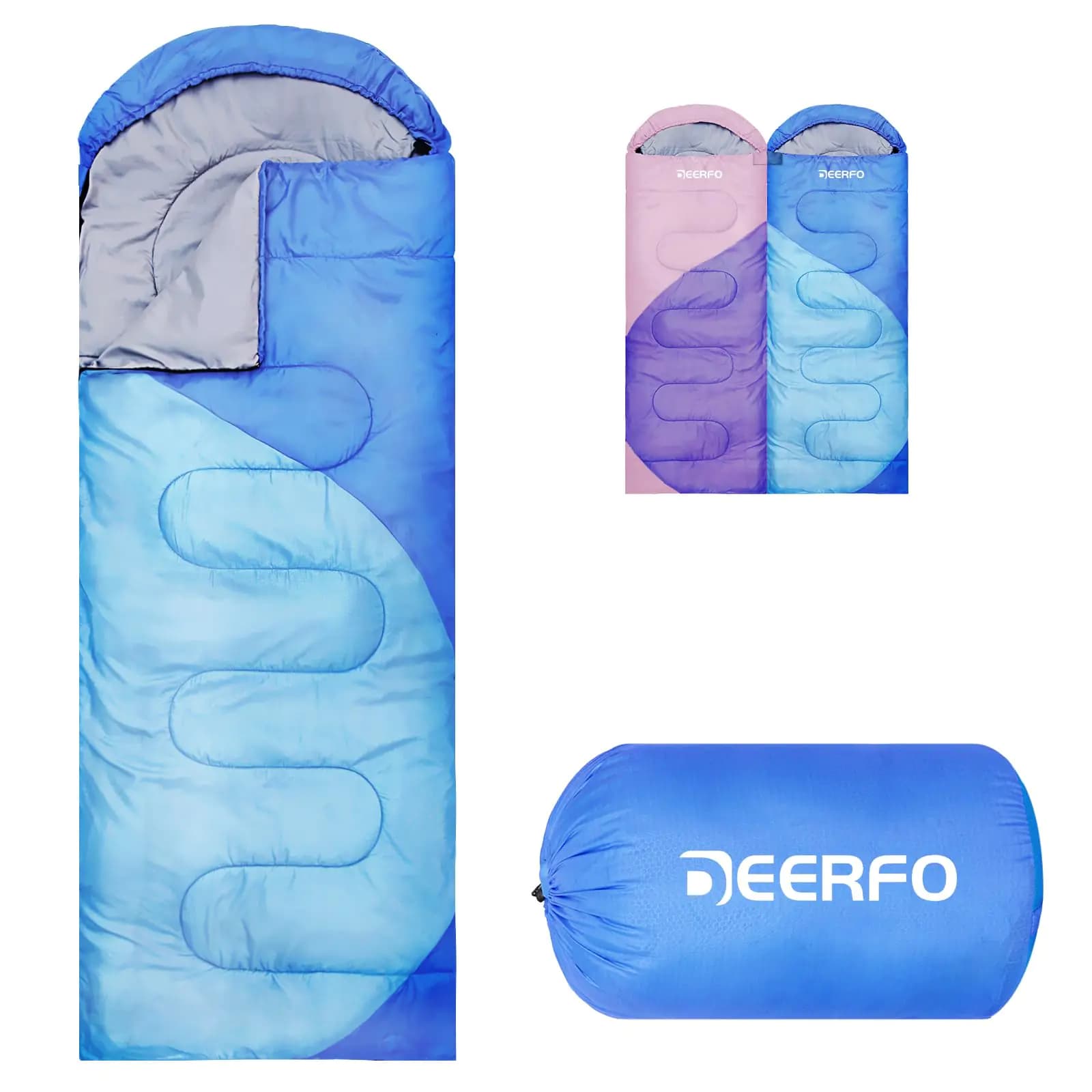 All-Season Sleeping Bag with Compression Sack