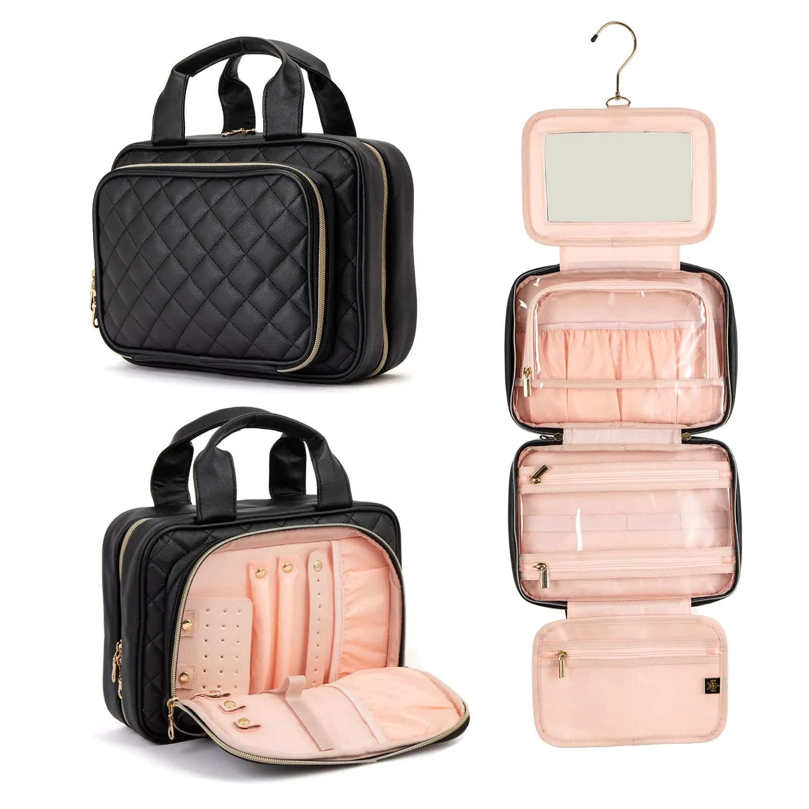 Elite Dance Gear Travel Toiletry Bag With Mirror
