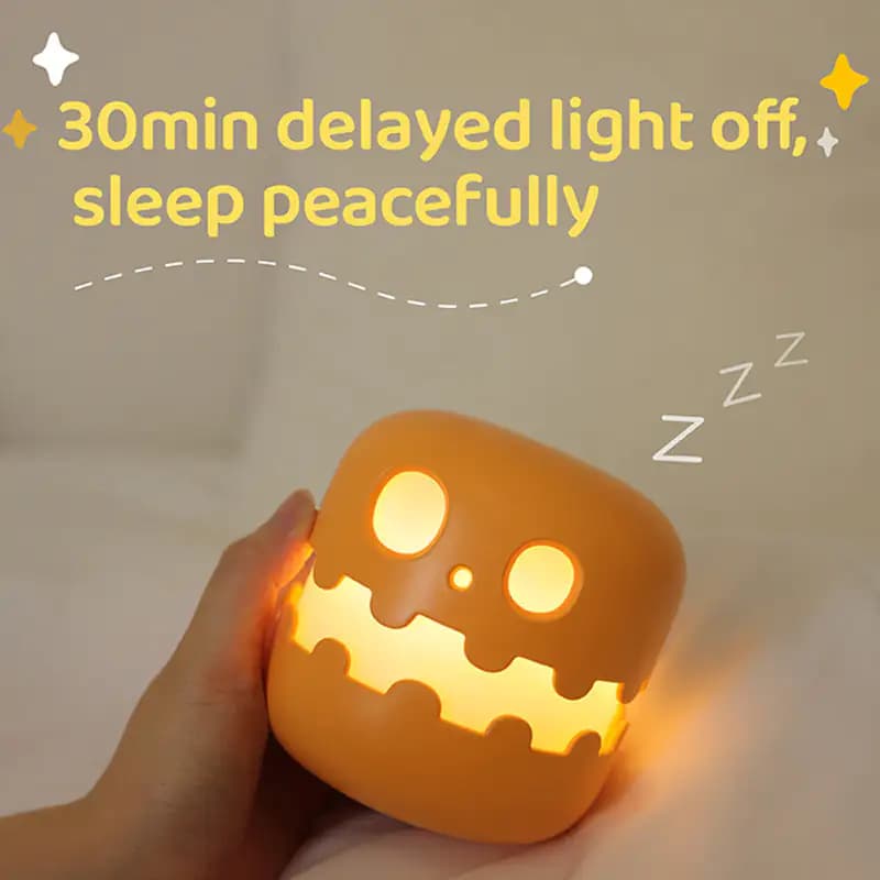 Pumpkin Lamp Halloween Bedside Ambience Light