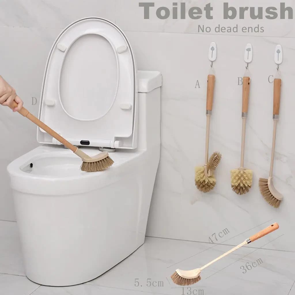 Wooden Toilet Brush and Kitchen Floor Cleaning Tools