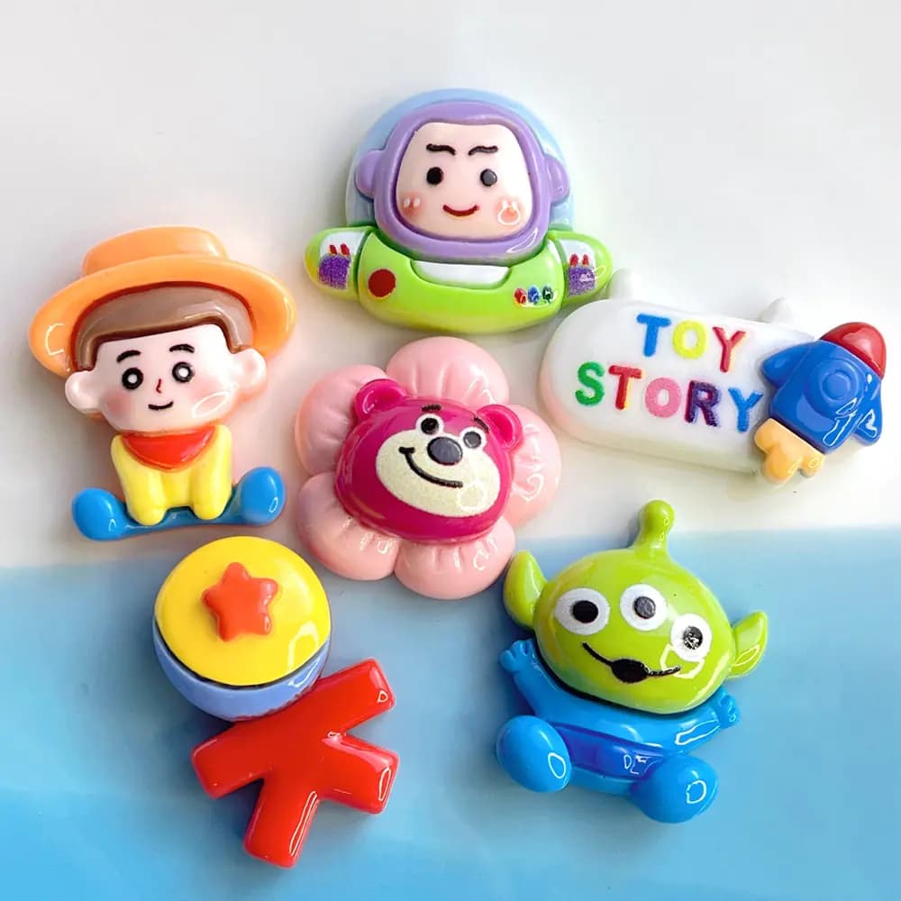 Cartoon Resin Accessories for DIY Hair and Phone Decor
