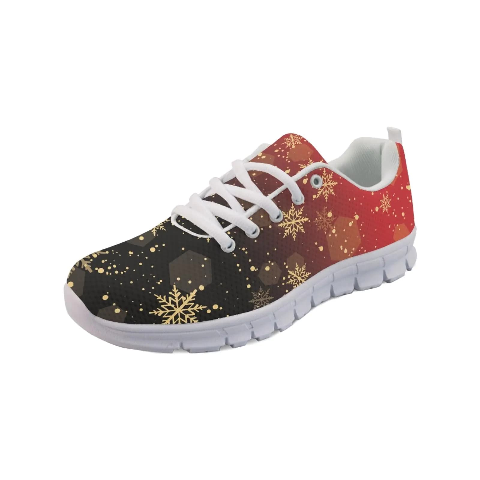 Christmas Snowflake Women's Breathable Running Sneakers