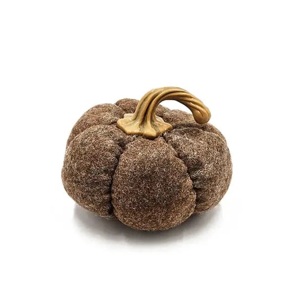 Brown Pumpkin Ornament Set of 3