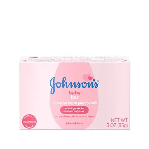 Johnsons Baby Soap Bar Gentle for Baby Bath and Skin Care Hypoallergenic 3 oz