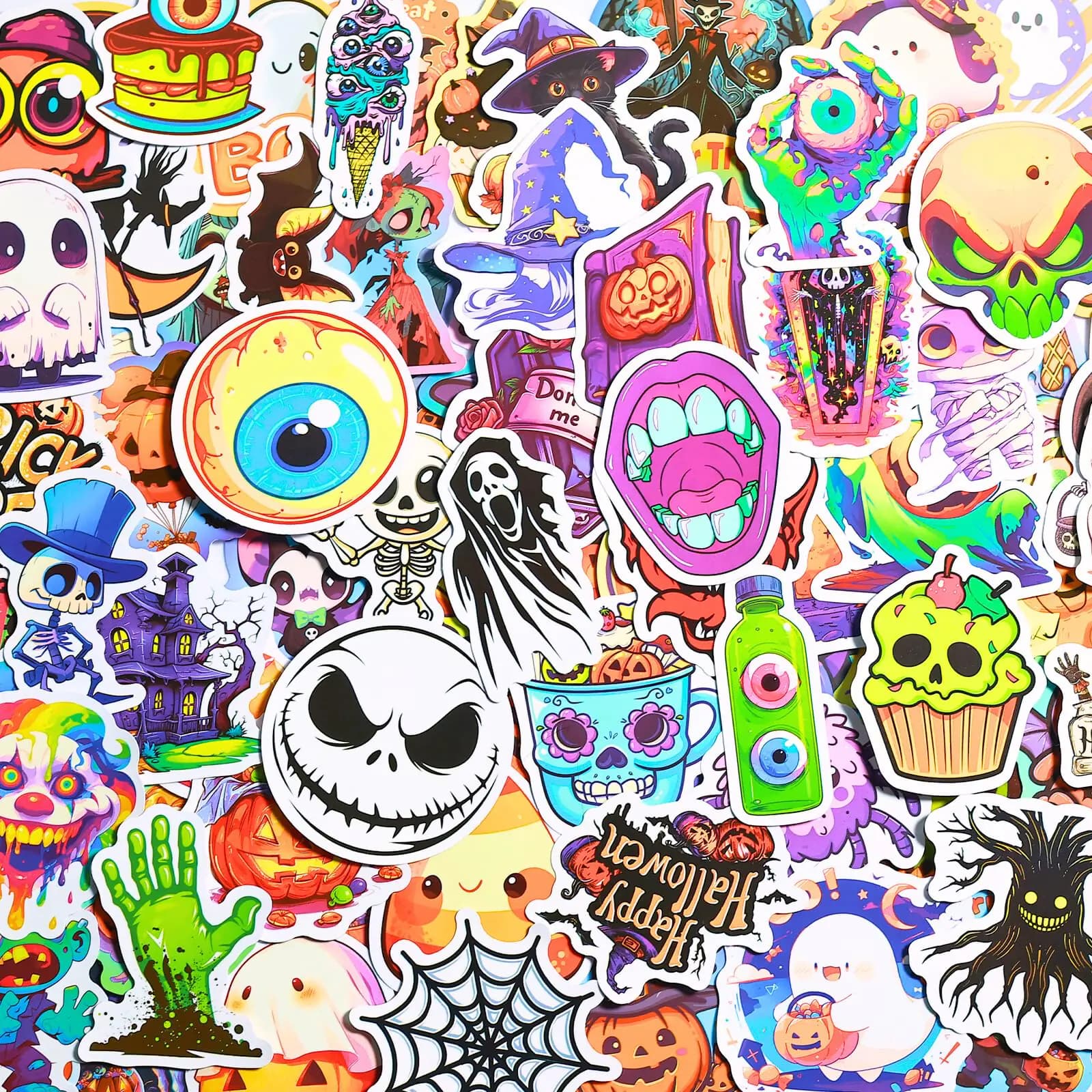 Halloween Vinyl Stickers 100 Piece Set