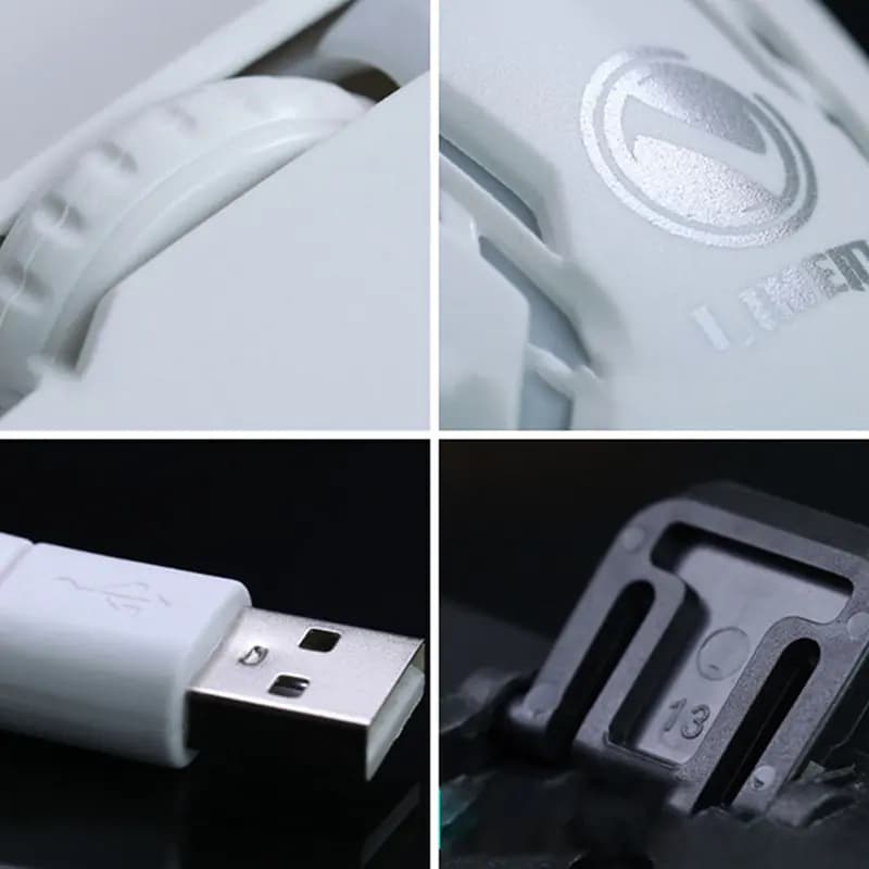 Gaming Wired Keyboard and Mouse Set with LED Lights