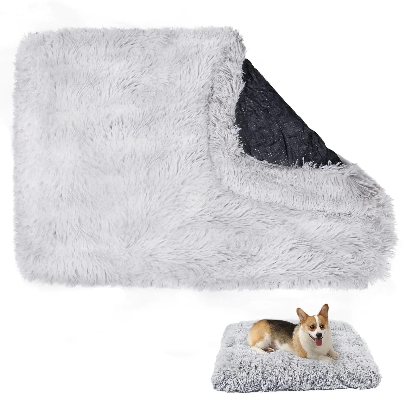 Waterproof Washable Dog Bed Cover Grey Large