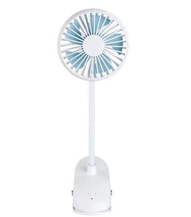 Rechargeable Clip Fan with Colorful LED Lights
