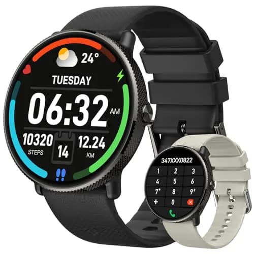 Smart Watch Fitness Tracker Heart Rate Monitor Black