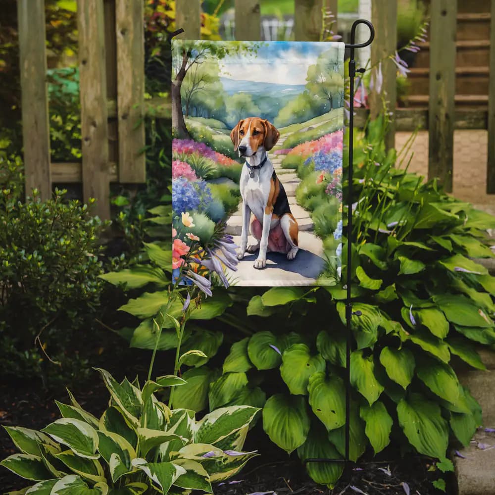 American Foxhound Spring Garden Flag