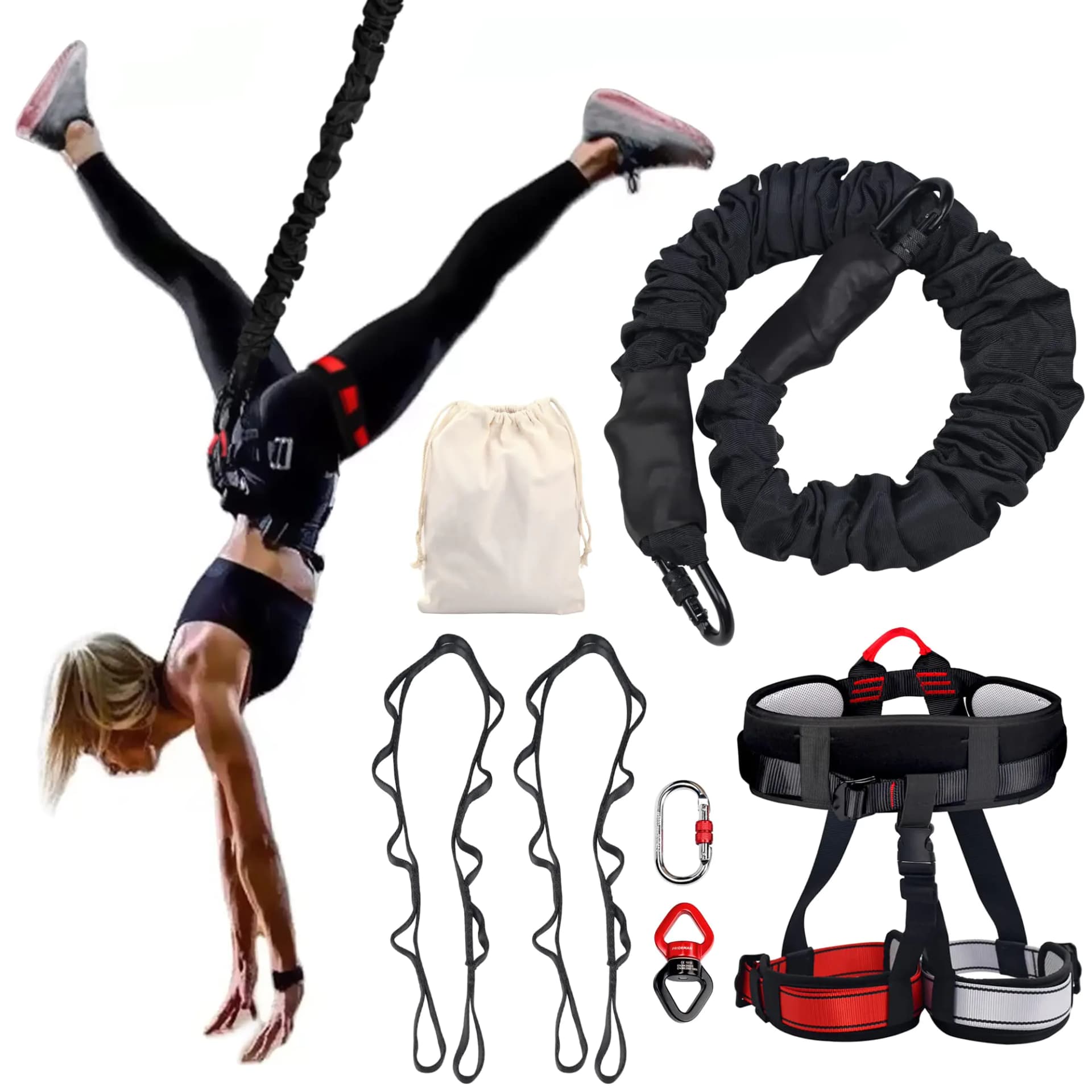 Bungee Fitness Equipment Set with Harness XS