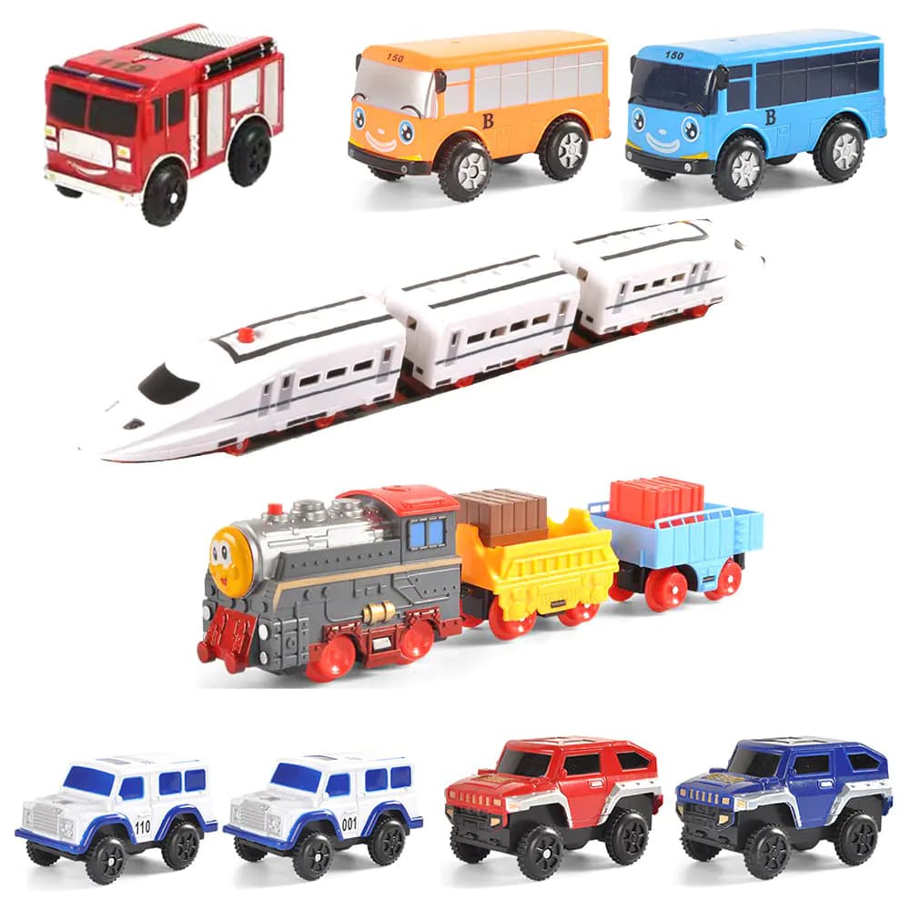 Kids' Cartoon High-Speed Train Track Car Accessories