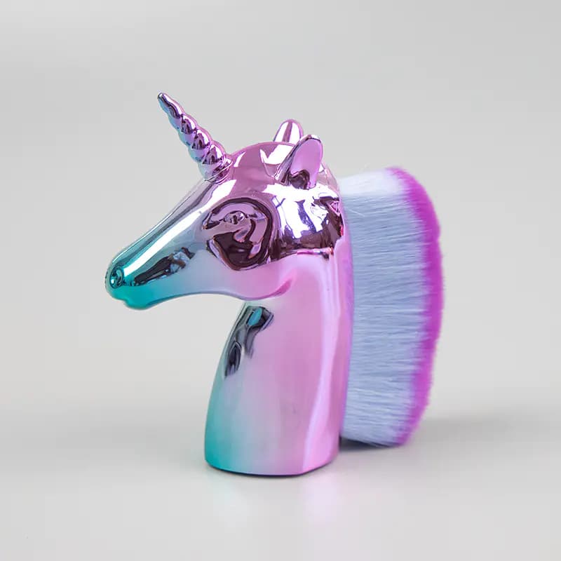 Unicorn Makeup Brushes Set - Rose Gold Powder Brush