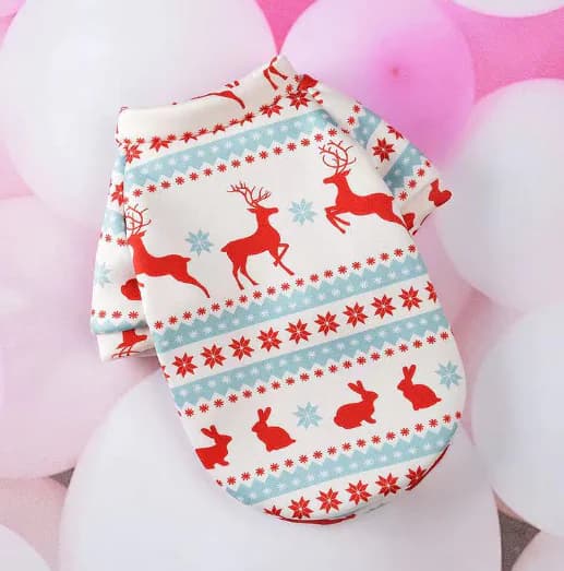 Cartoon Christmas Dog Clothes and Pet Supplies