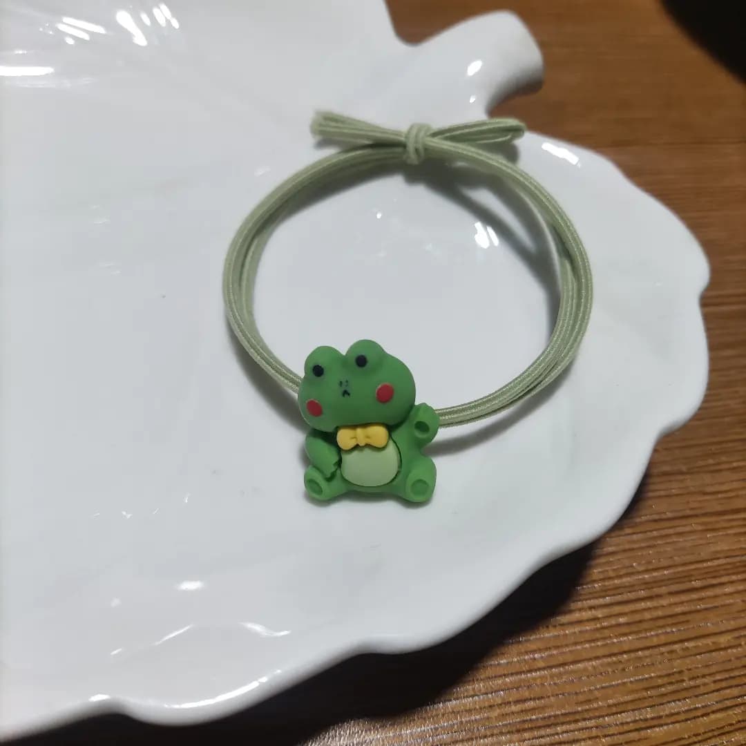 Cartoon Frog Hair Tie - Simple Hair Accessories