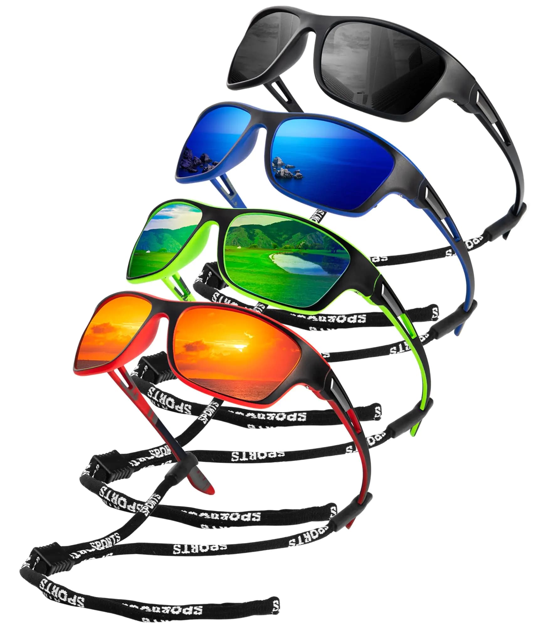 Men's Polarized Sports Sunglasses UV400 Protection