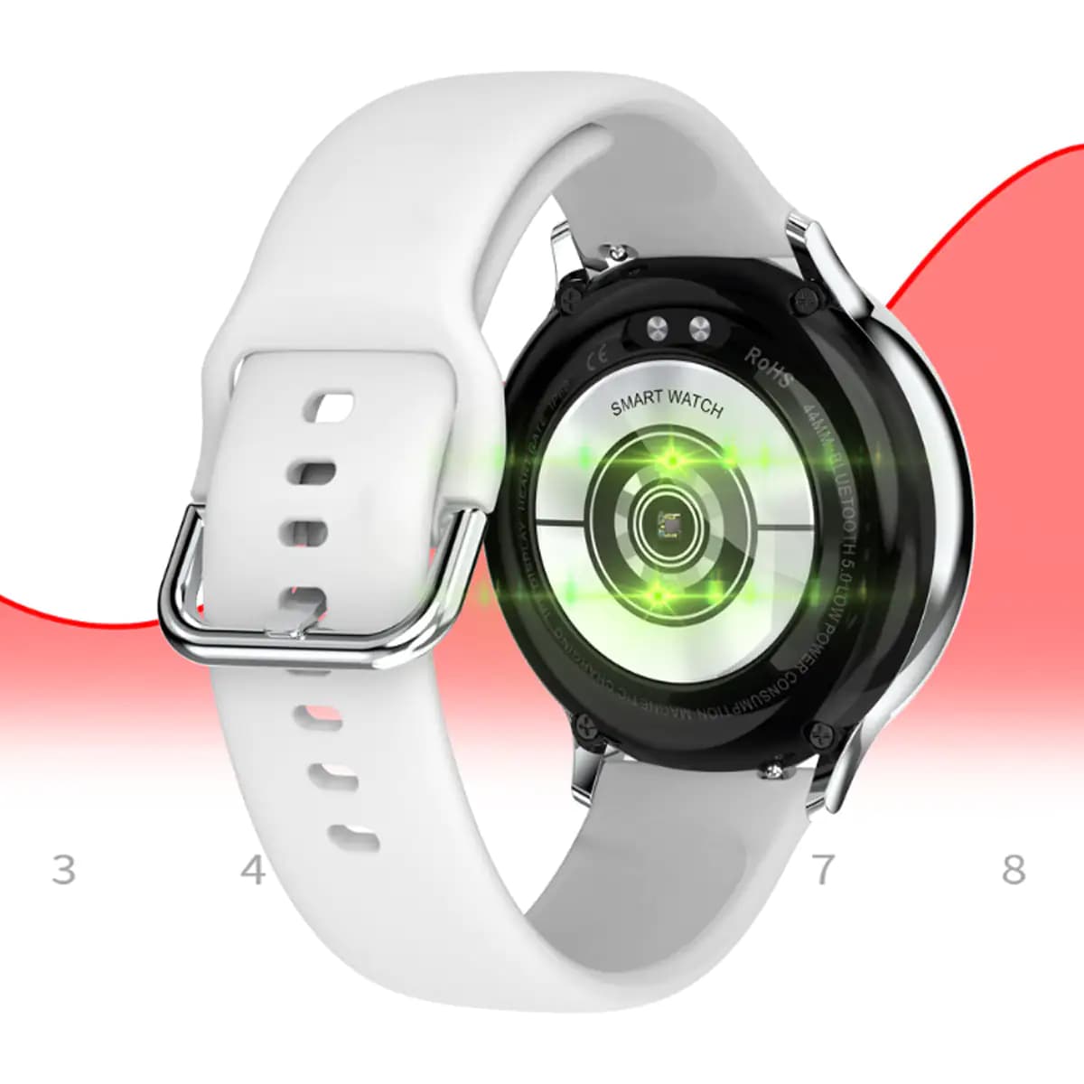 Smart Watch Round Face Health Monitoring and Activity Tracker