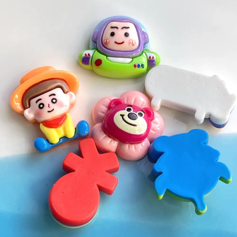 Cartoon Resin Accessories for DIY Hair and Phone Decor