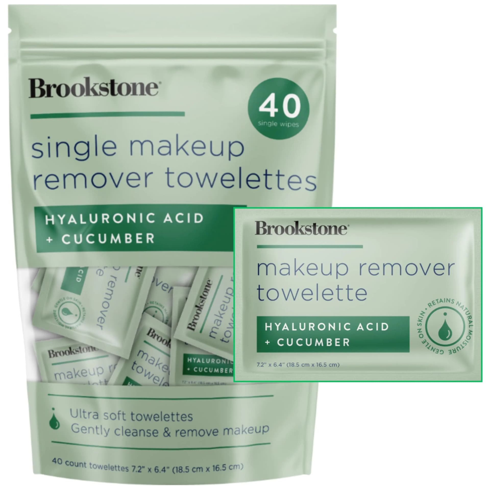 Individual Ultra Soft Makeup Remover Wipes, 40 Count