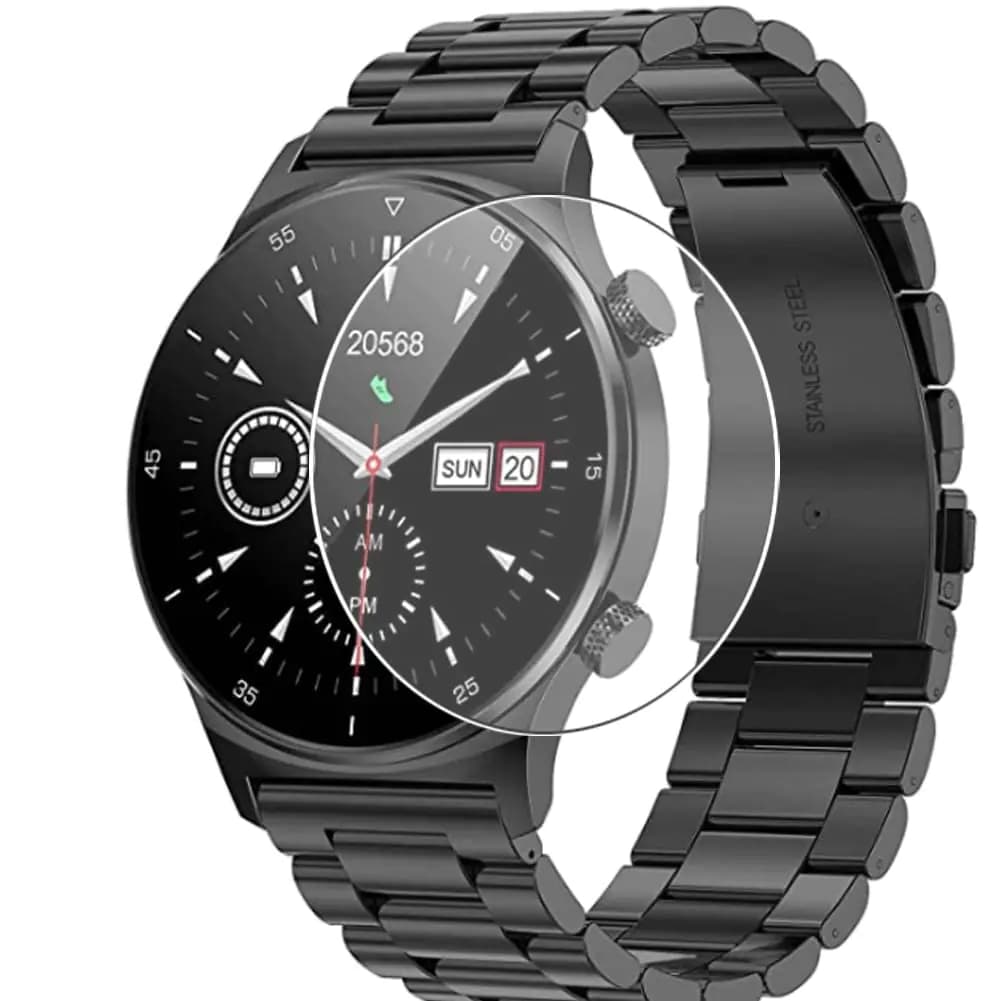 Puccy 3 Pack Tempered Glass Screen Protector Film compatible with LIGE NK09 1.32inch Smart Watch smart watch Protectors Guard Transparent