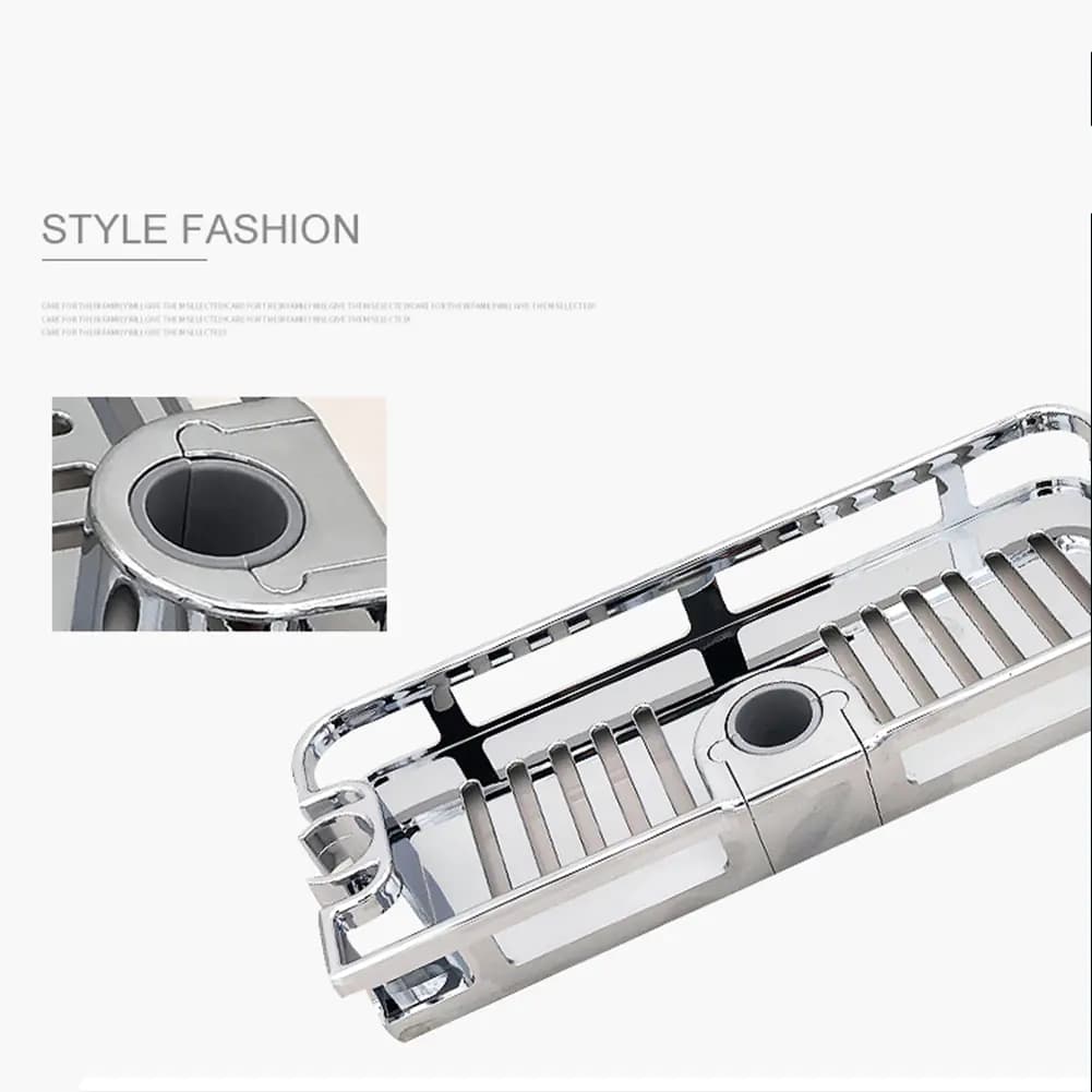 Round Shower Rod Storage Rack for Bathroom Accessories