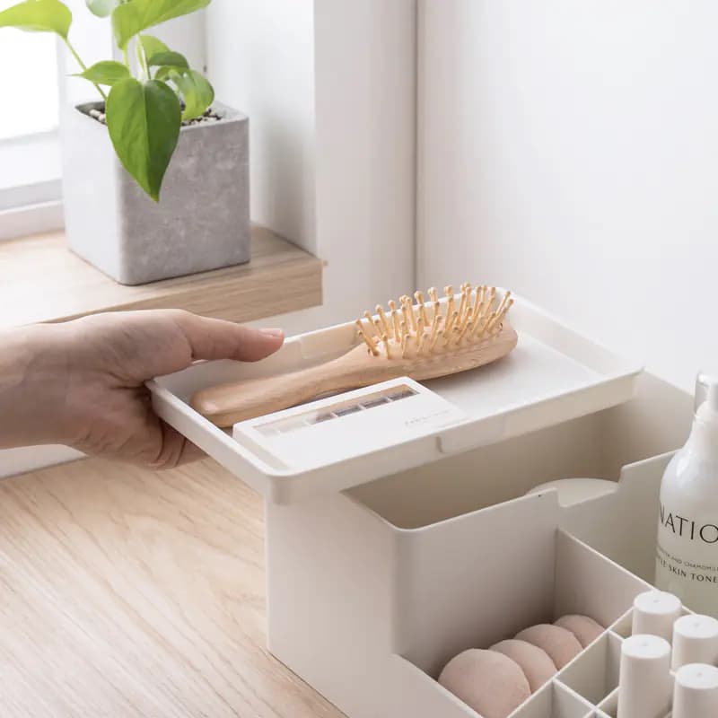 Makeup and Skincare Organizer Box and Rack