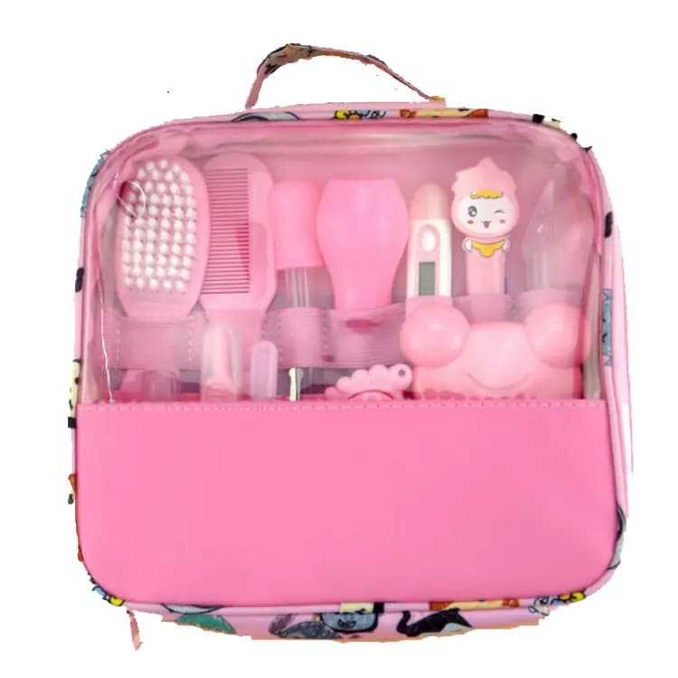 Baby Care Essentials Set with Cleaning Tools in Pouch