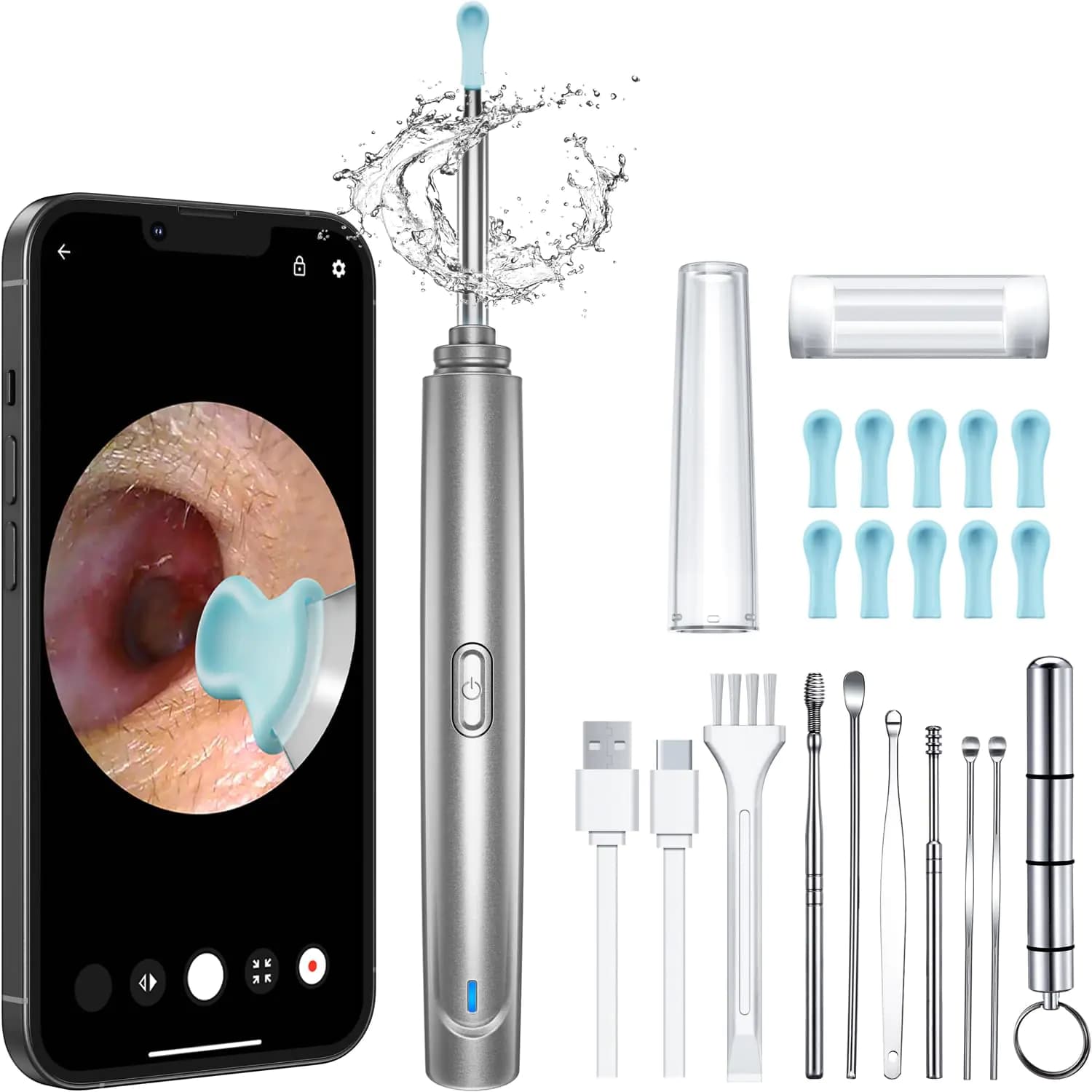 Ear Wax Removal Tool with HD Camera and LED Lights