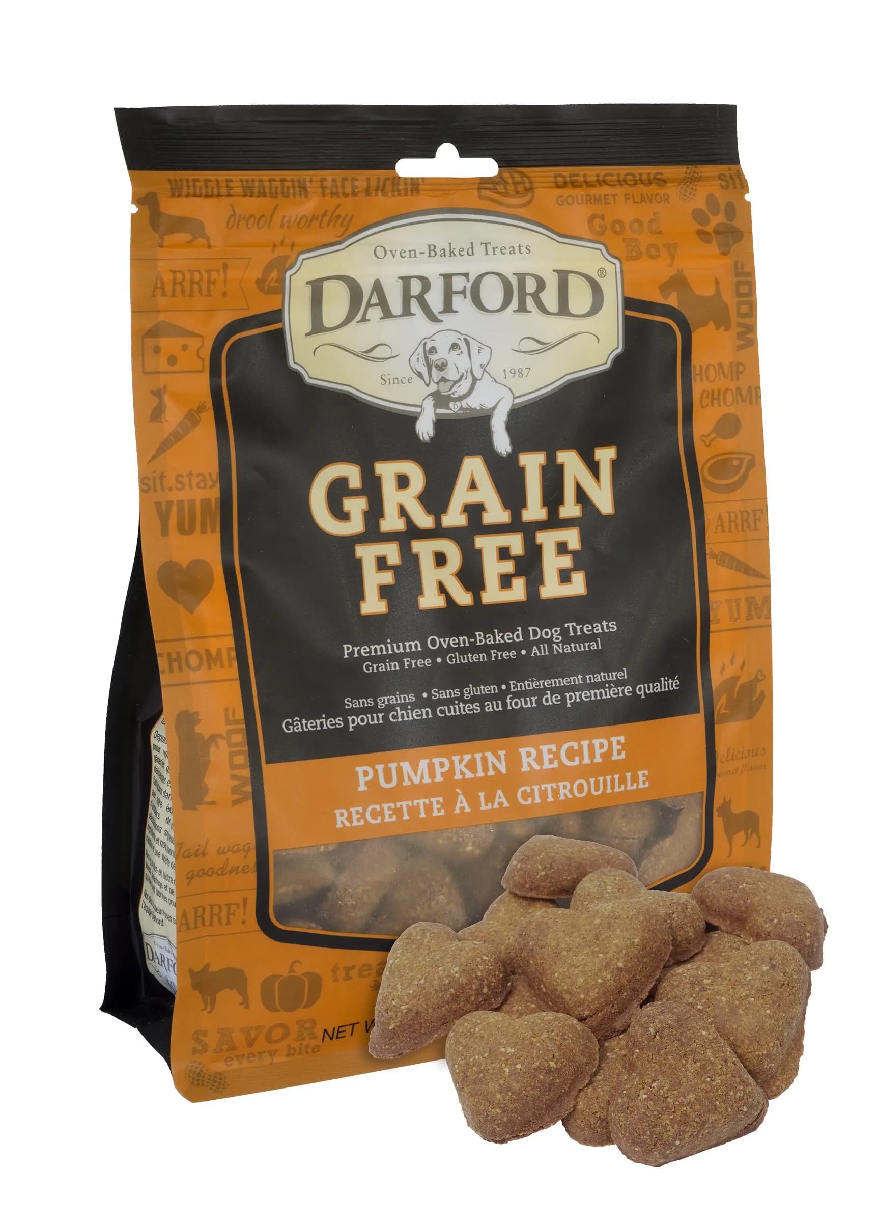 Grain Free Pumpkin Recipe Dog Treats 12oz