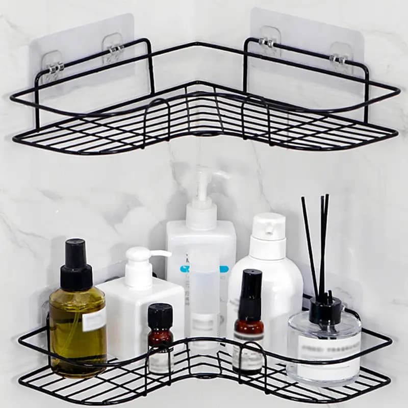 Triangle Shower Caddy - No Punch Bathroom Organizer