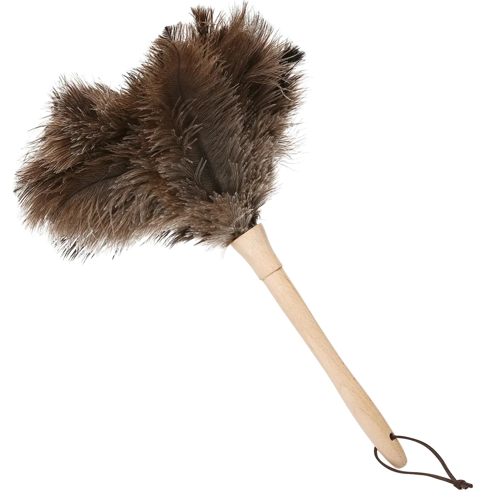 Ostrich Feather Duster with Wooden Handle