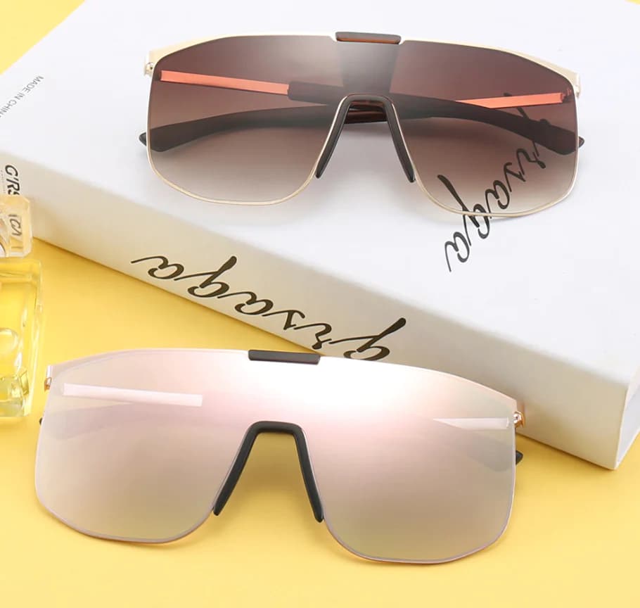 Sunglasses, One-Piece Big Frame Sunglasses