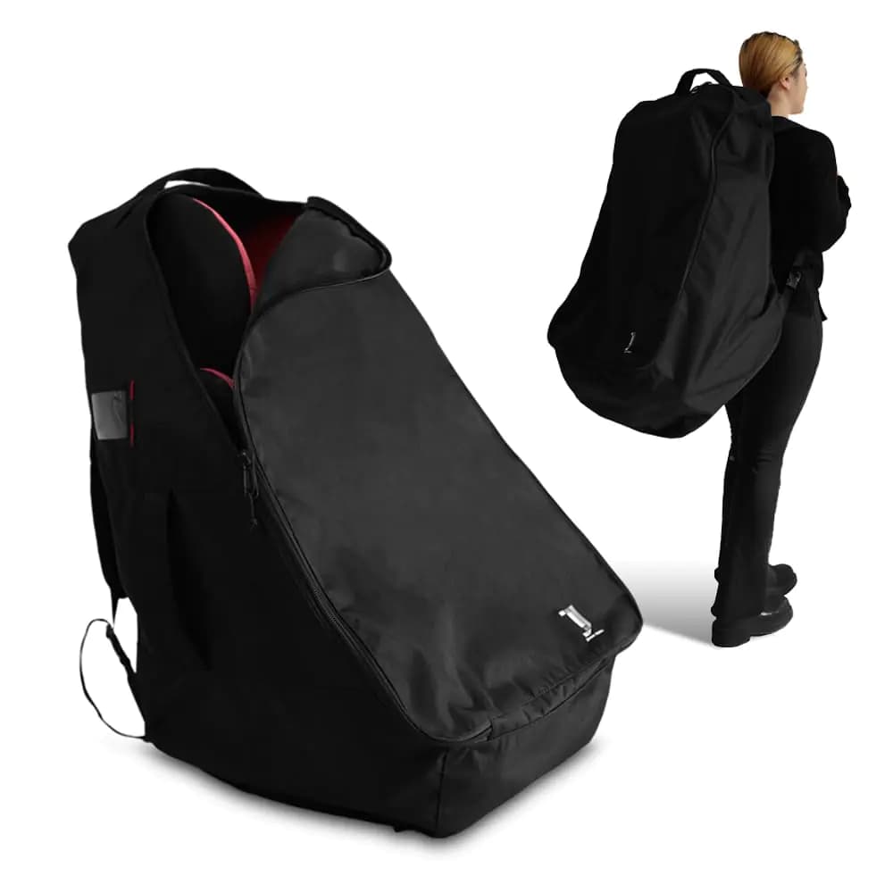 Car Seat Travel Backpack Padded Black