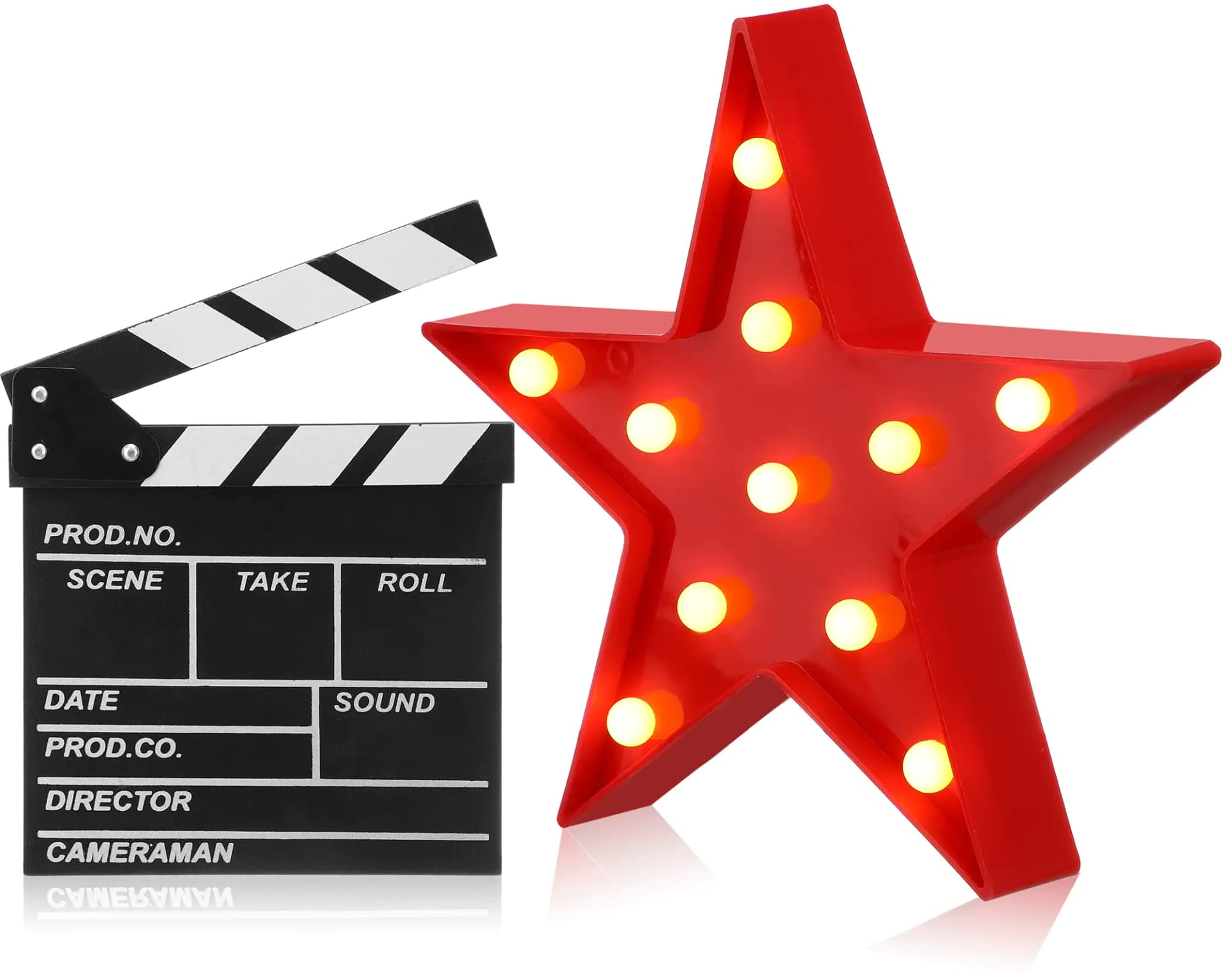 Movie Theater Clapper Board LED Light Sign