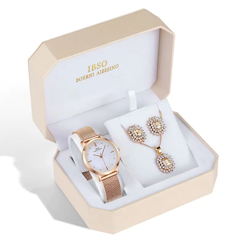 36SERYBLRS IBSO New Watch Jewelry Set