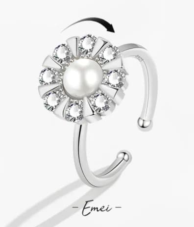 Rotating Zircon Ring for Men and Women Fashion