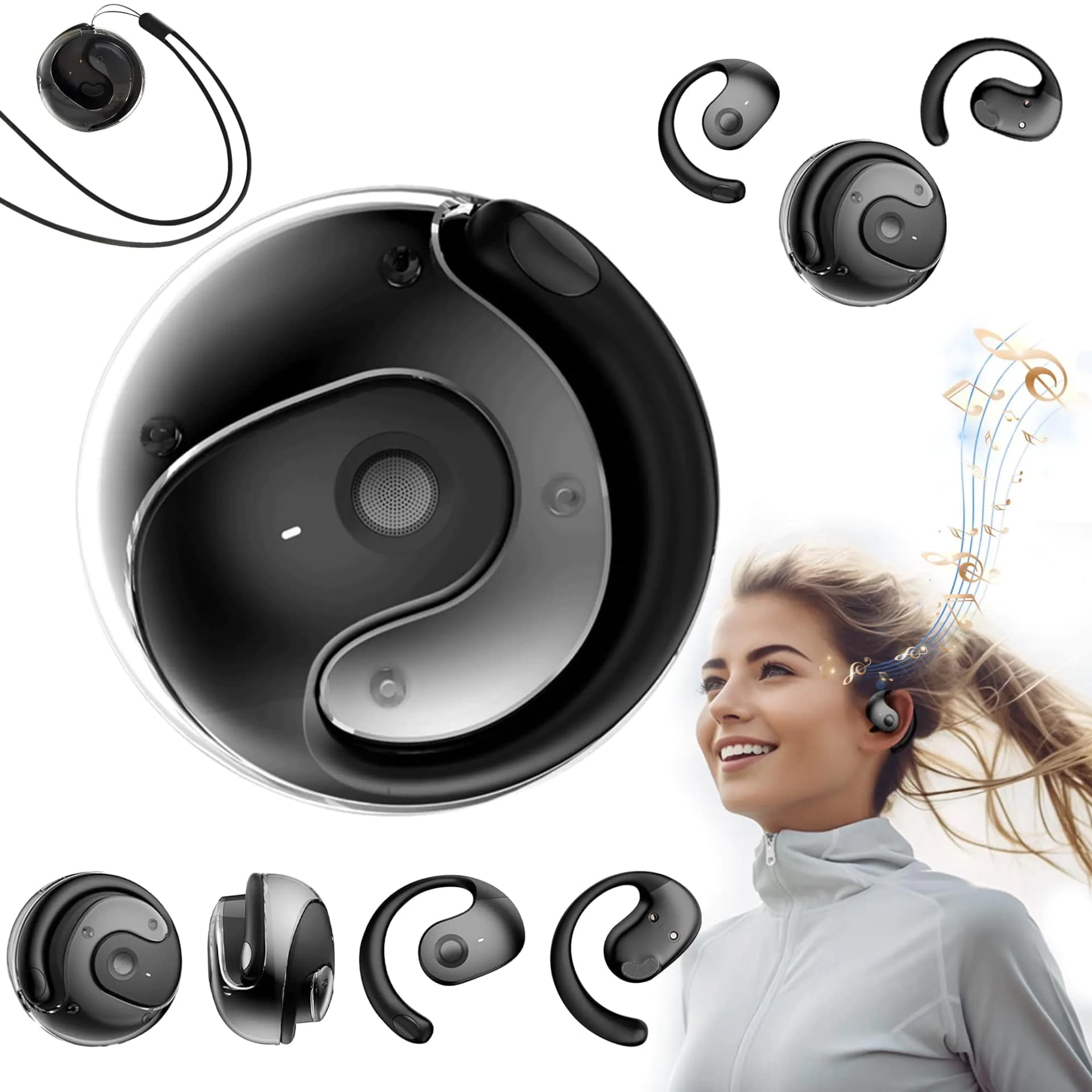 Open Ear Wireless Earbuds Bluetooth 5.4