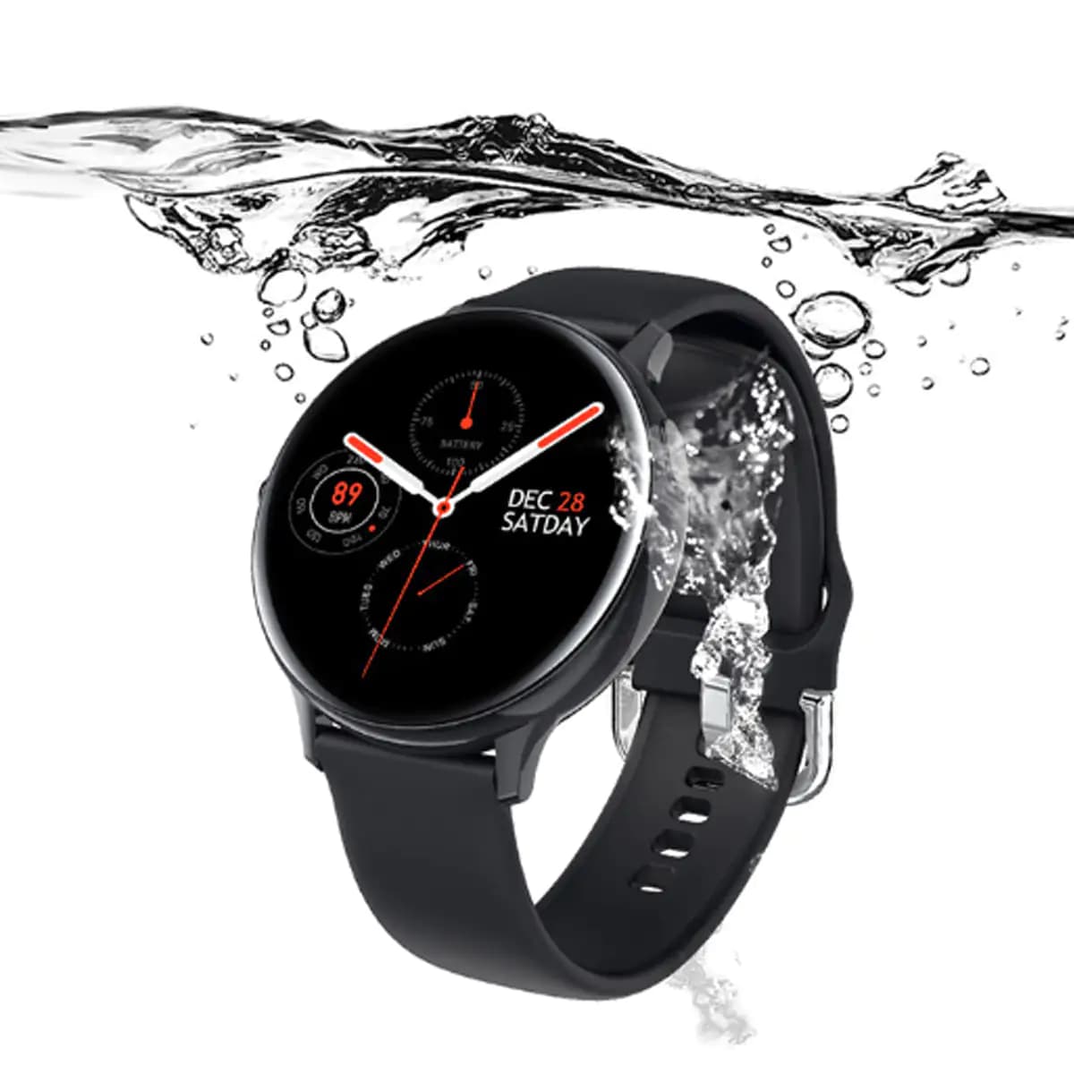 Smart Watch Round Face Health Monitoring and Activity Tracker