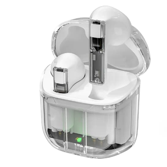 True Wireless Earbuds with Transparent Design (One Set)
