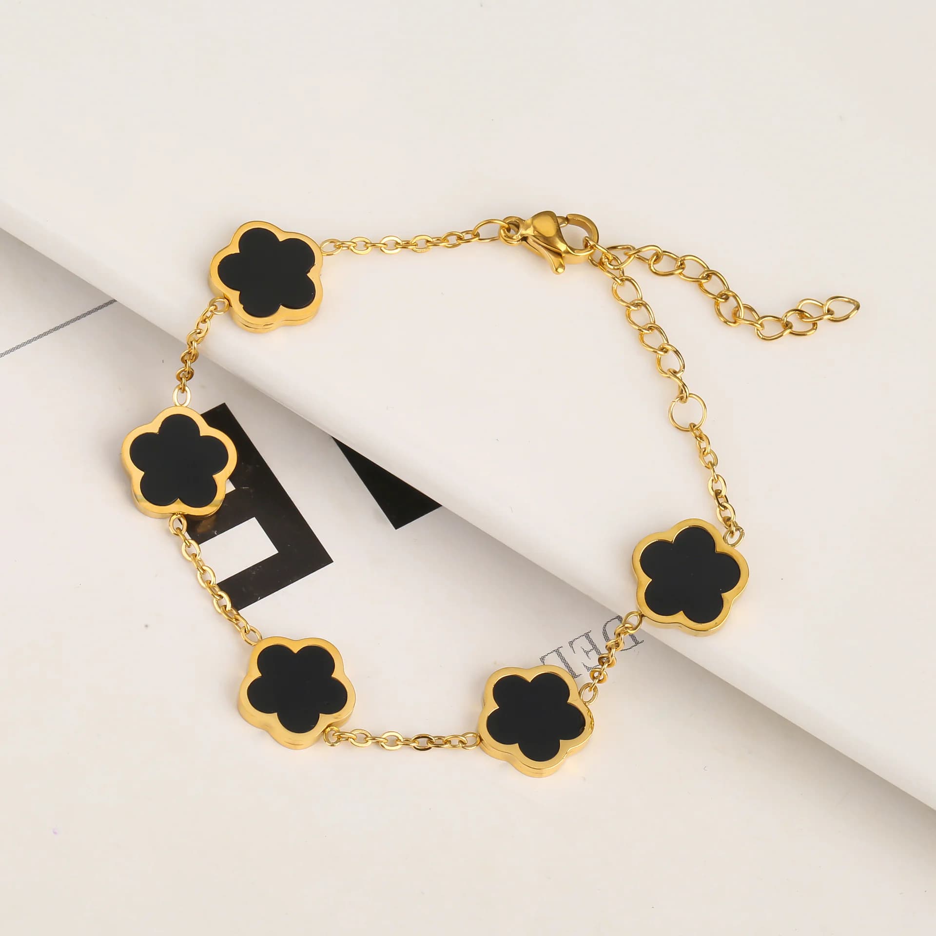 Stainless Steel Five-Petal Jewelry Set