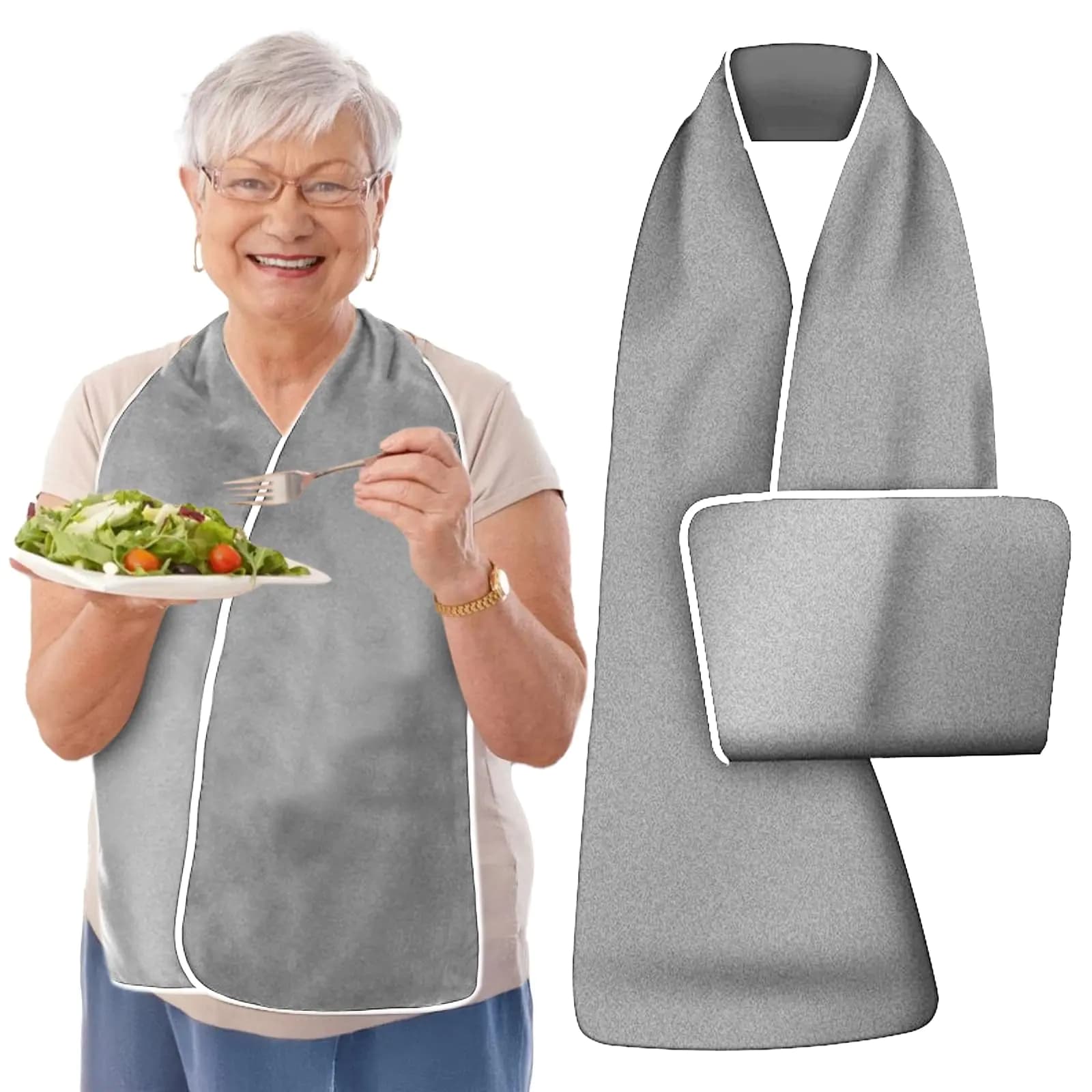 Reversible Adult Dining Bib Scarf