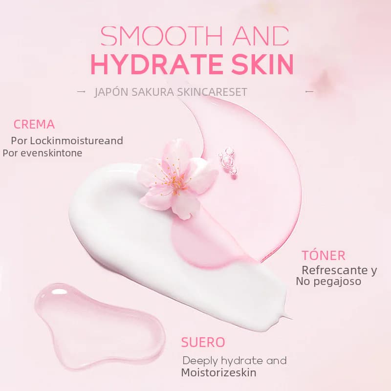 LAIKOU Cherry Blossom Skincare Set 6 Pieces