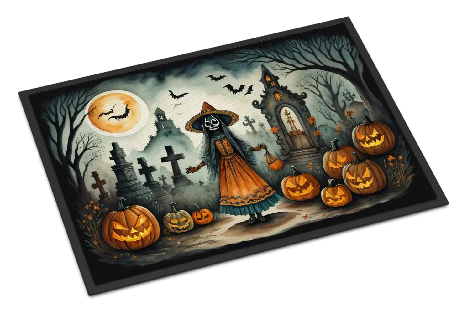 La Llorona Skeleton Spooky Halloween Doormat