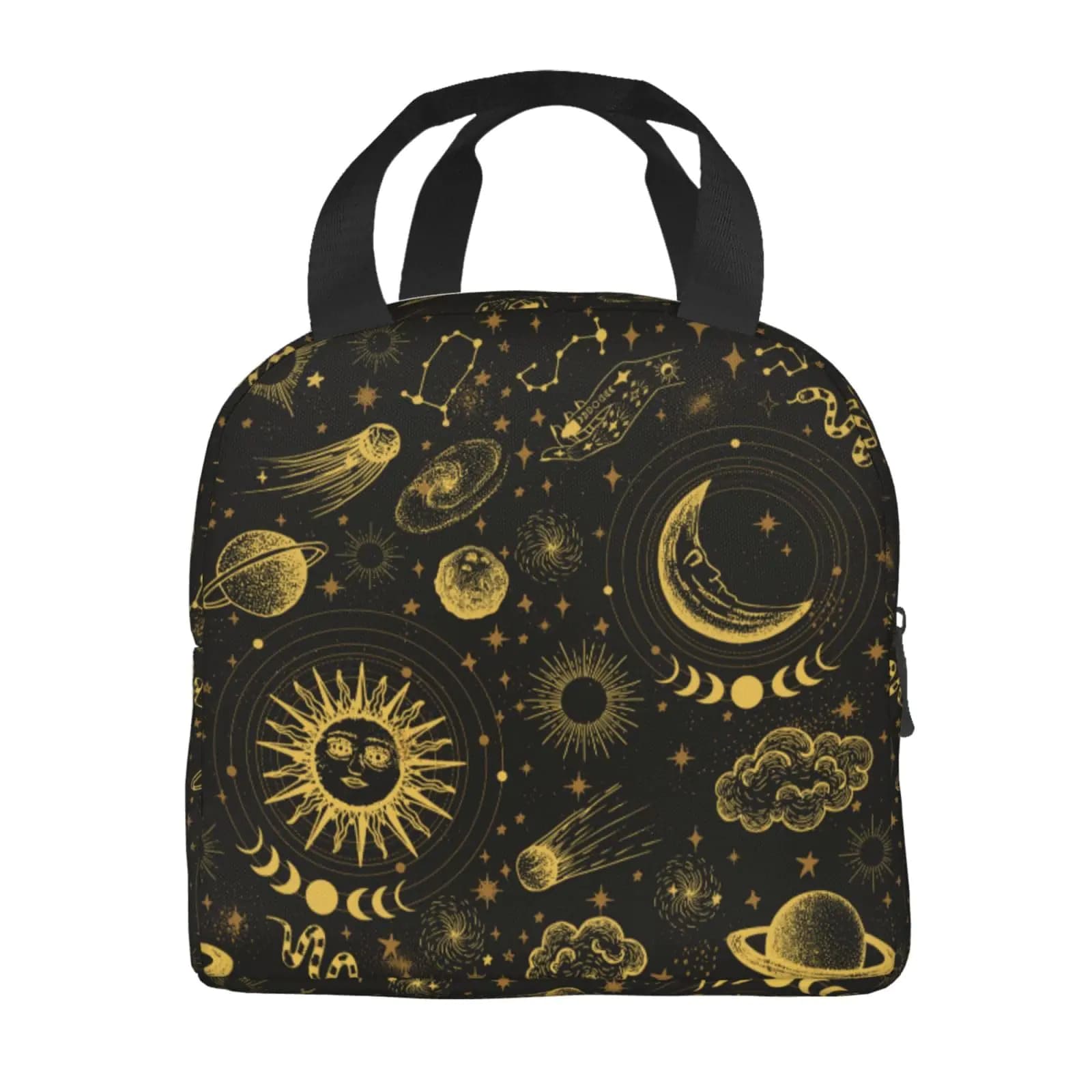 Sun And Moon Insulated Lunch Box Tote Bag