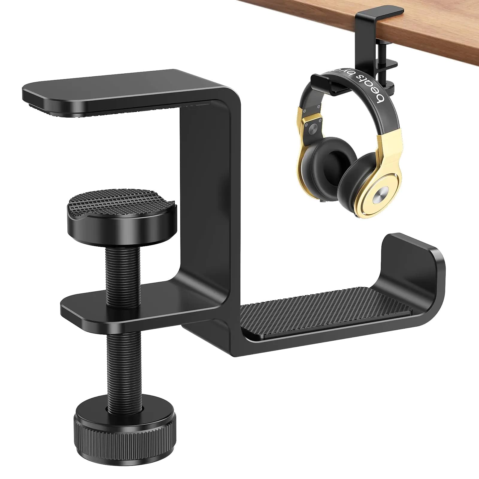 Aluminum Headphone Hanger Stand Black