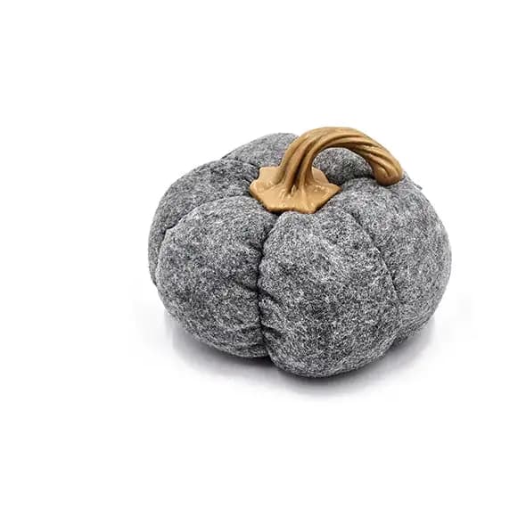 Gray Pumpkin Ornament Set of 3