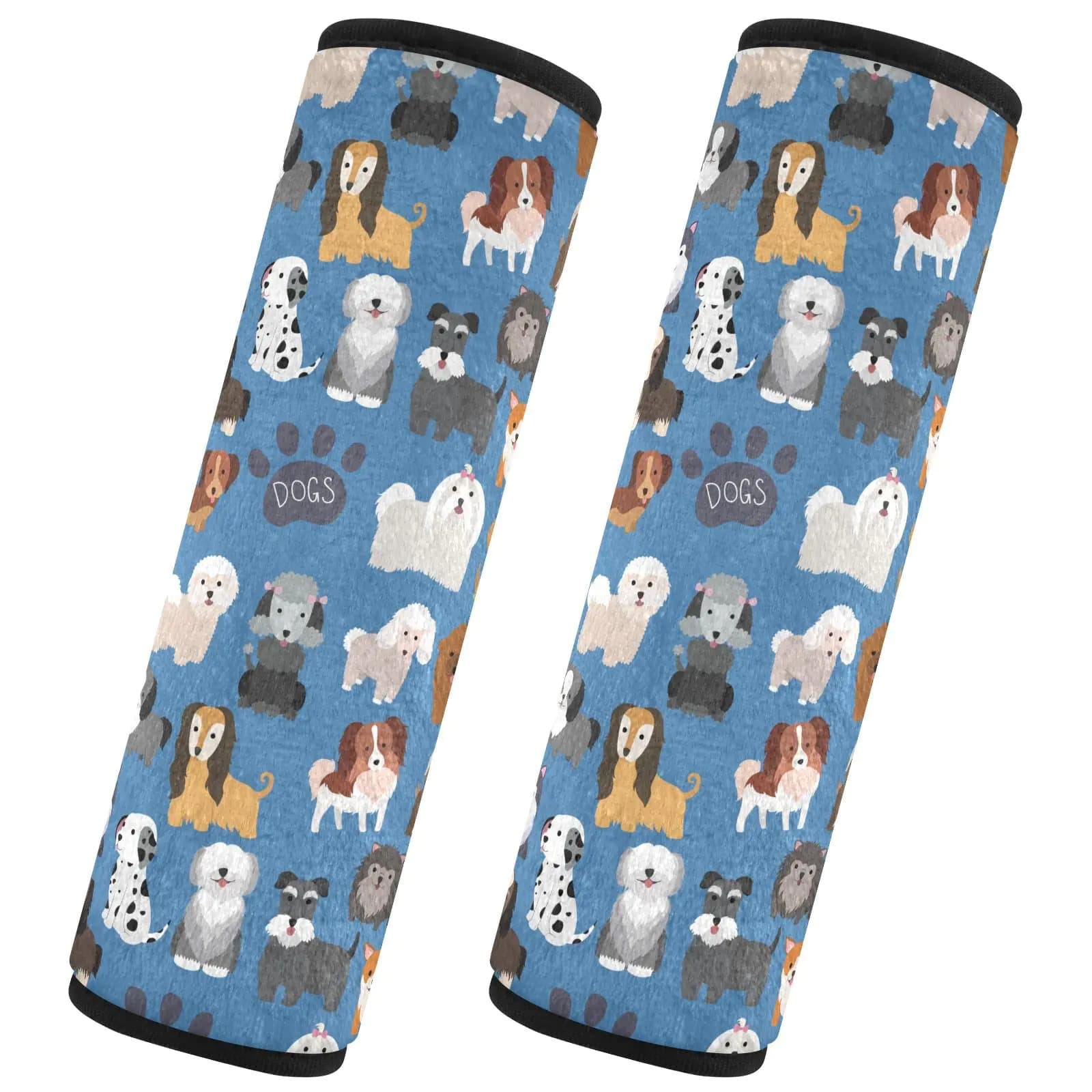 Cute Dogs Car Seat Belt Cover Set