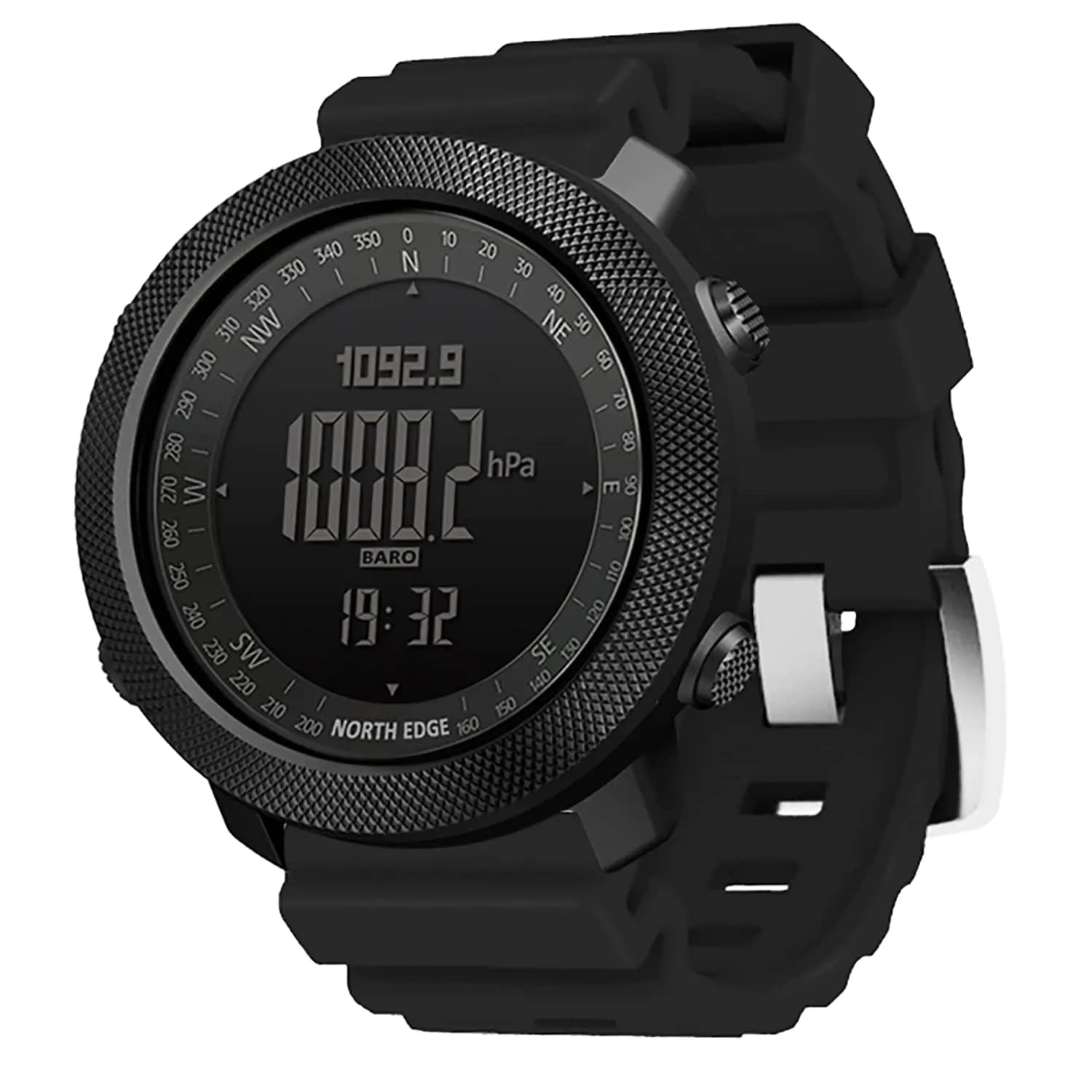 Tactical Digital Outdoor Survival Watch Black